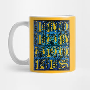 Indianapolis deco block Mug